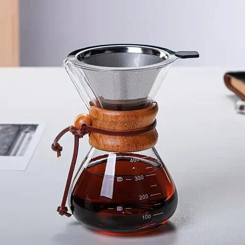 Hand Brewed Coffee Pot with Filter Screen