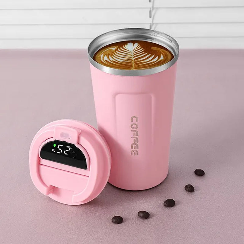 Stainless Steel Smart Coffee Tumbler Thermos Cup with Intelligent Temperature Display
