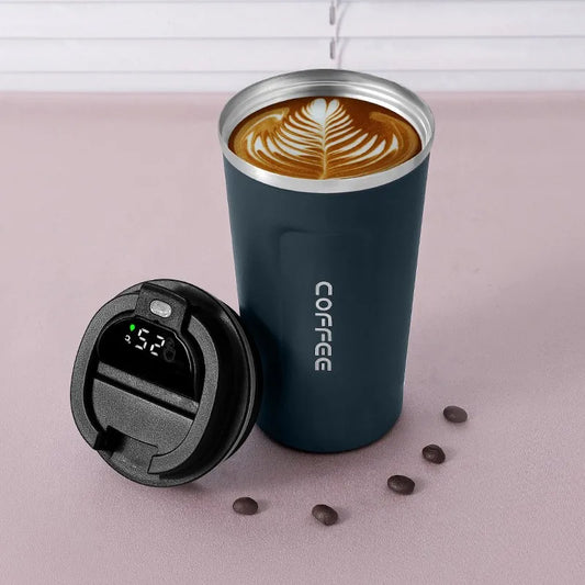 Stainless Steel Smart Coffee Tumbler Thermos Cup with Intelligent Temperature Display